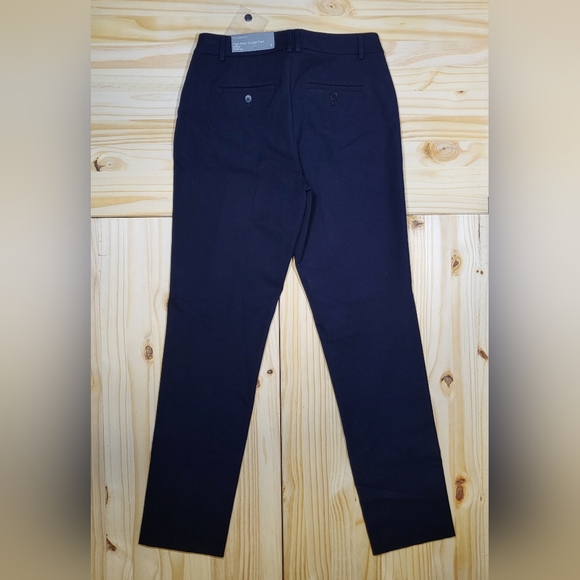 SOLD - Talbots Navy Blue High Waist Straight Pants Size 4 - Picture 3 of 7